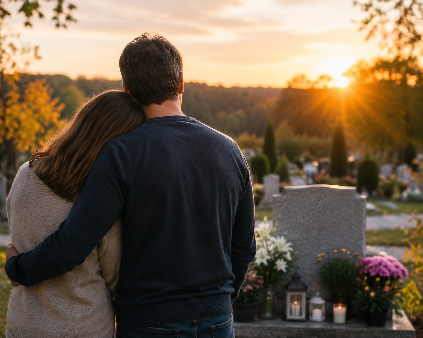 Deuil d'un parent recueillement
