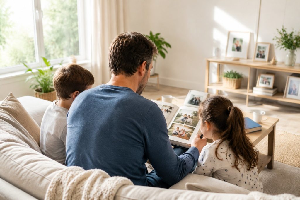 Deuil d'un parent album photo